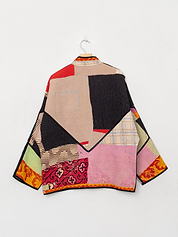 The Ladhiya Quilted Patchwork Kantha Jacket