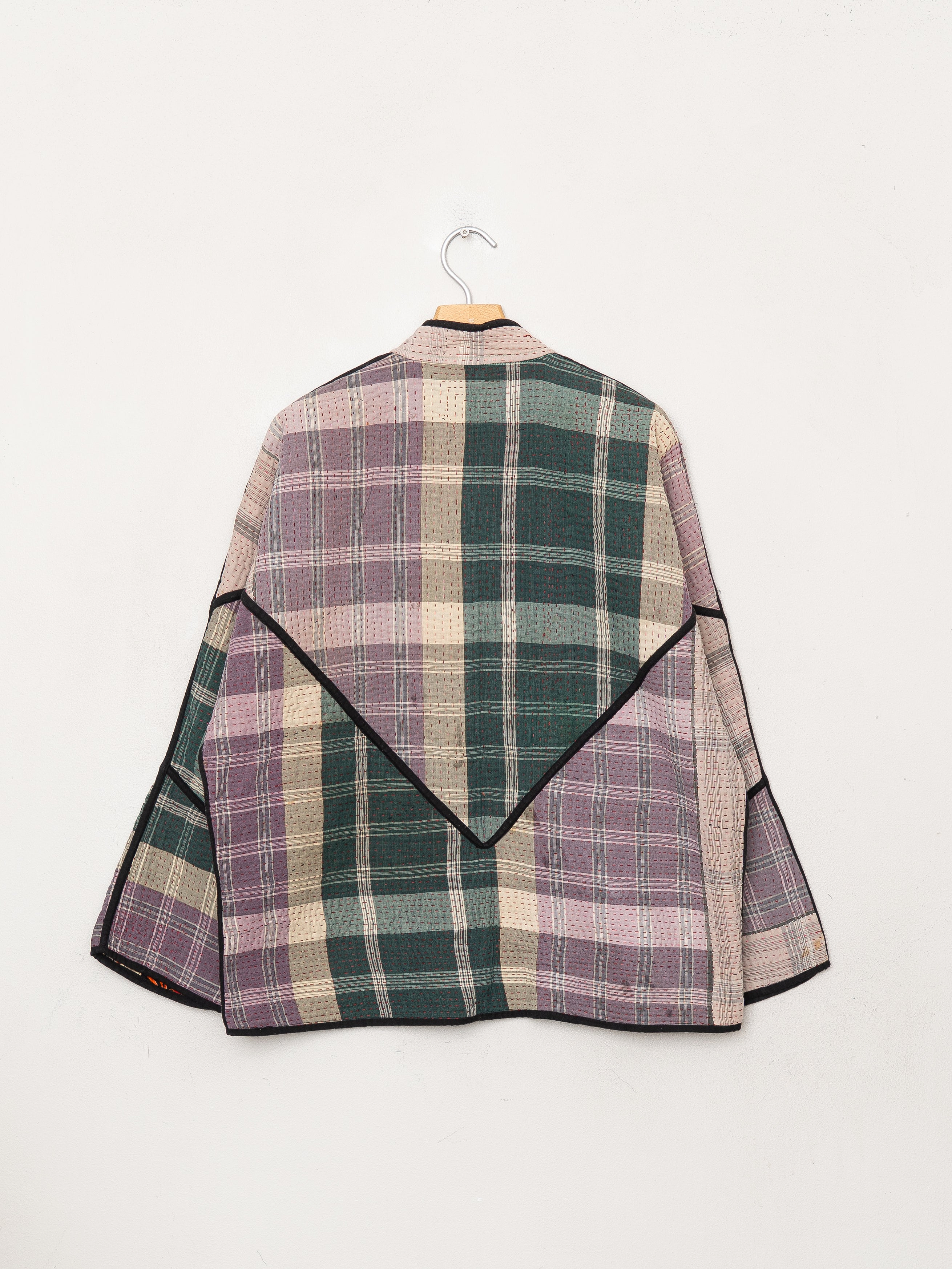 The Ladhiya Quilted Patchwork Kantha Jacket