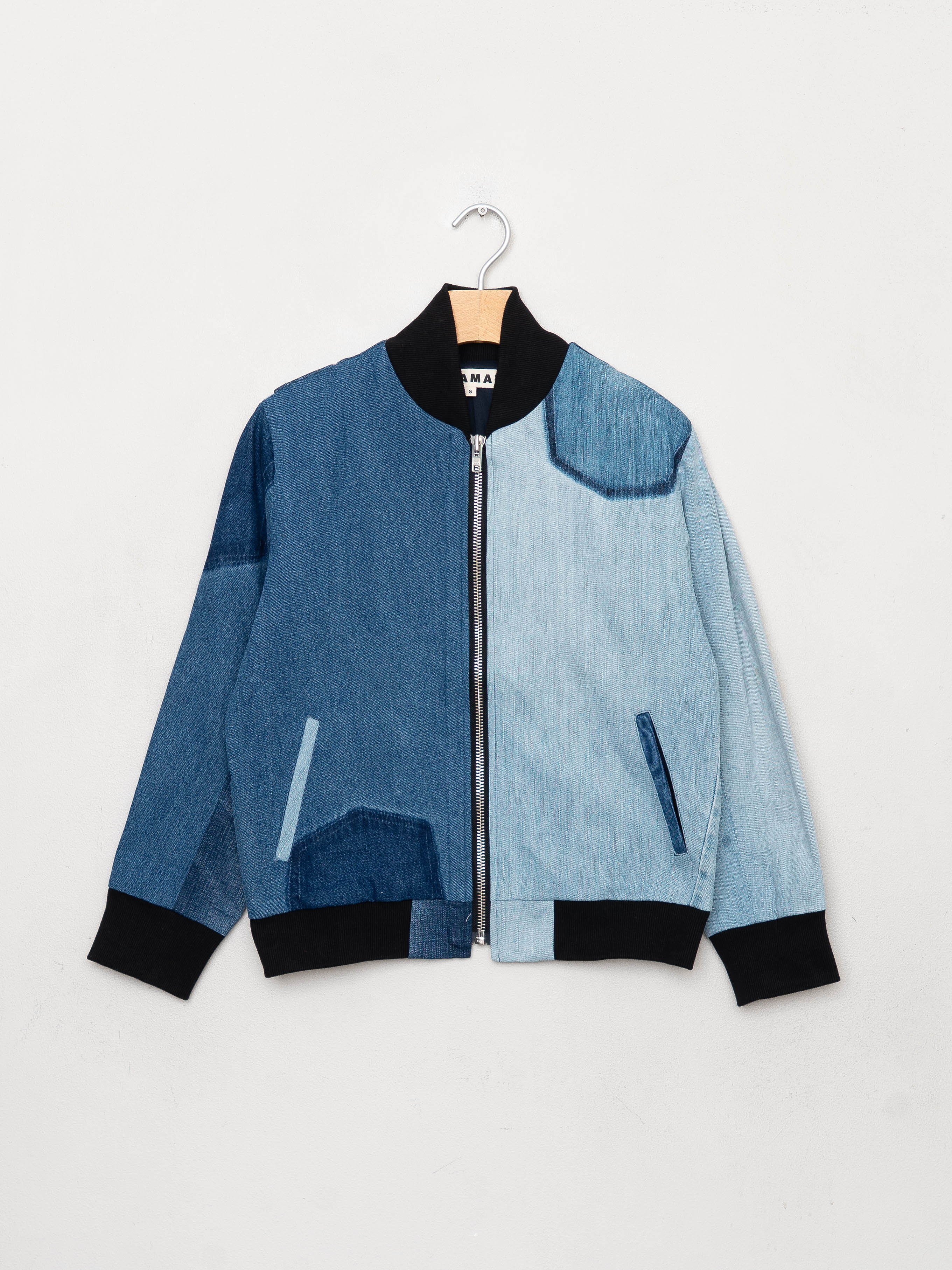 The Veda Denim Bomber Jacket - Small