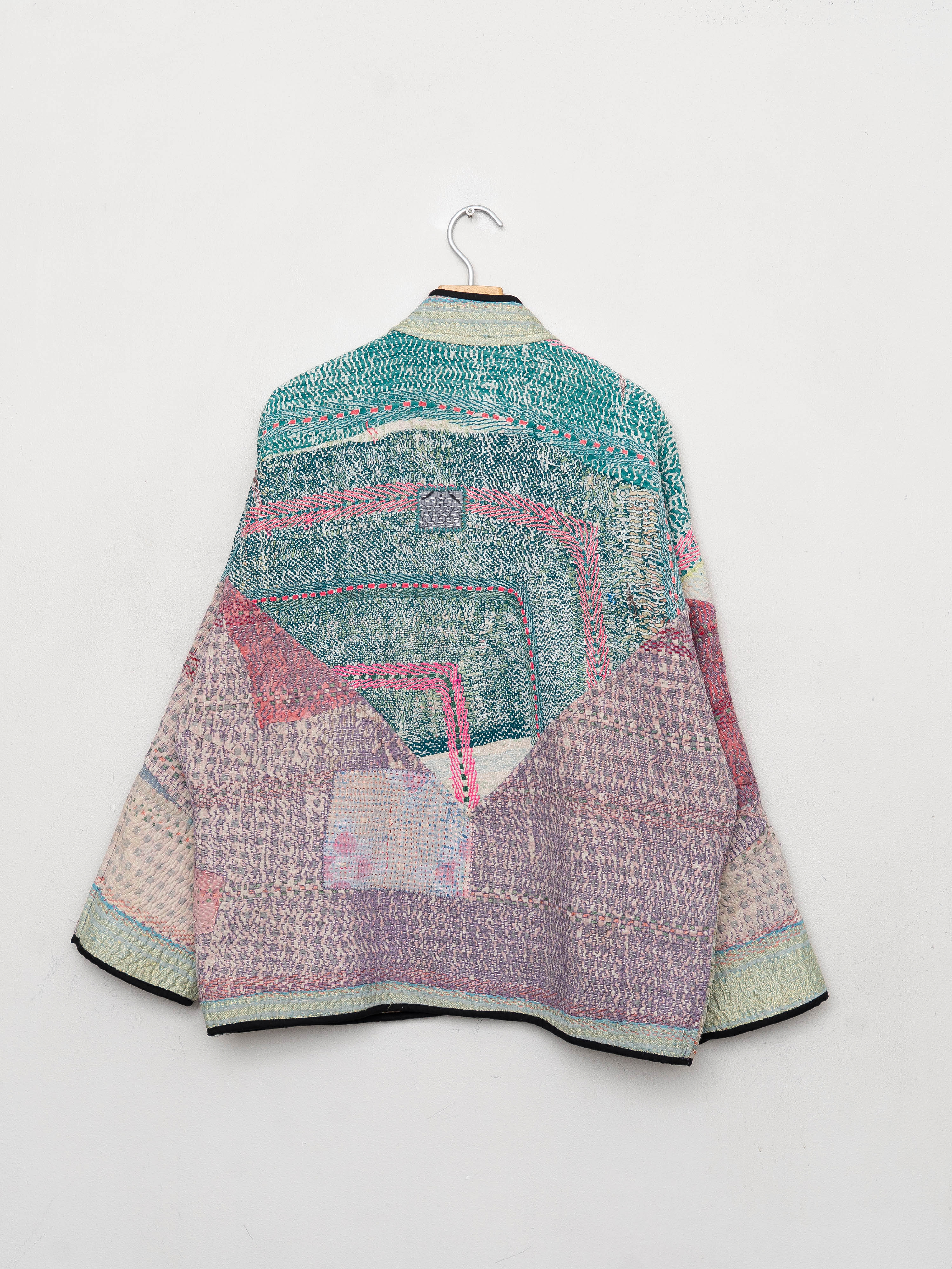 The Ladhiya Quilted Patchwork Kantha Jacket
