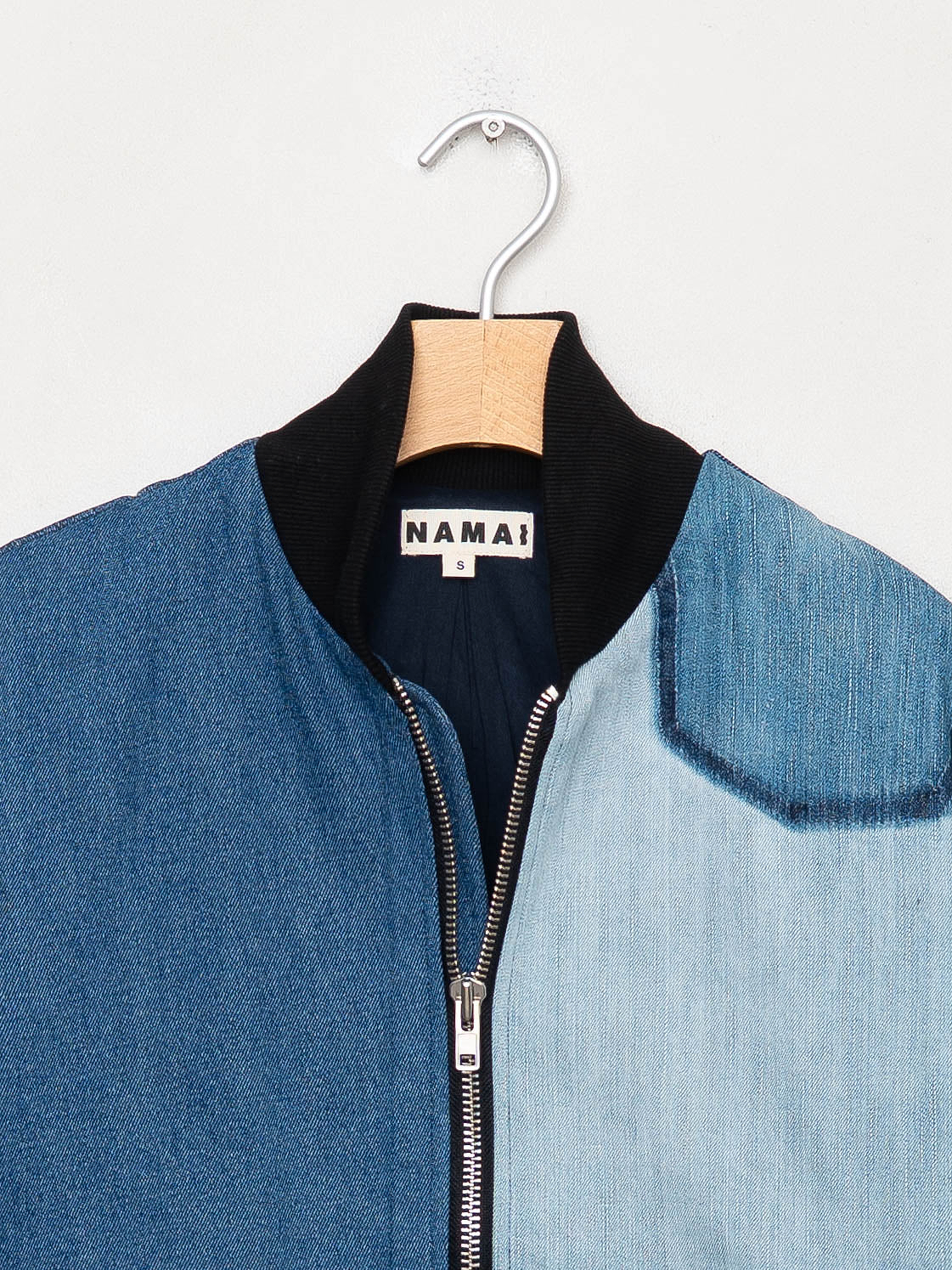 The Veda Denim Bomber Jacket - Small