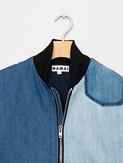 The Veda Denim Bomber Jacket - Small