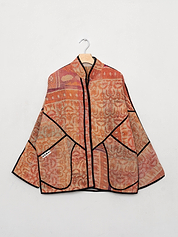 The Ladhiya Quilted Patchwork Kantha Jacket