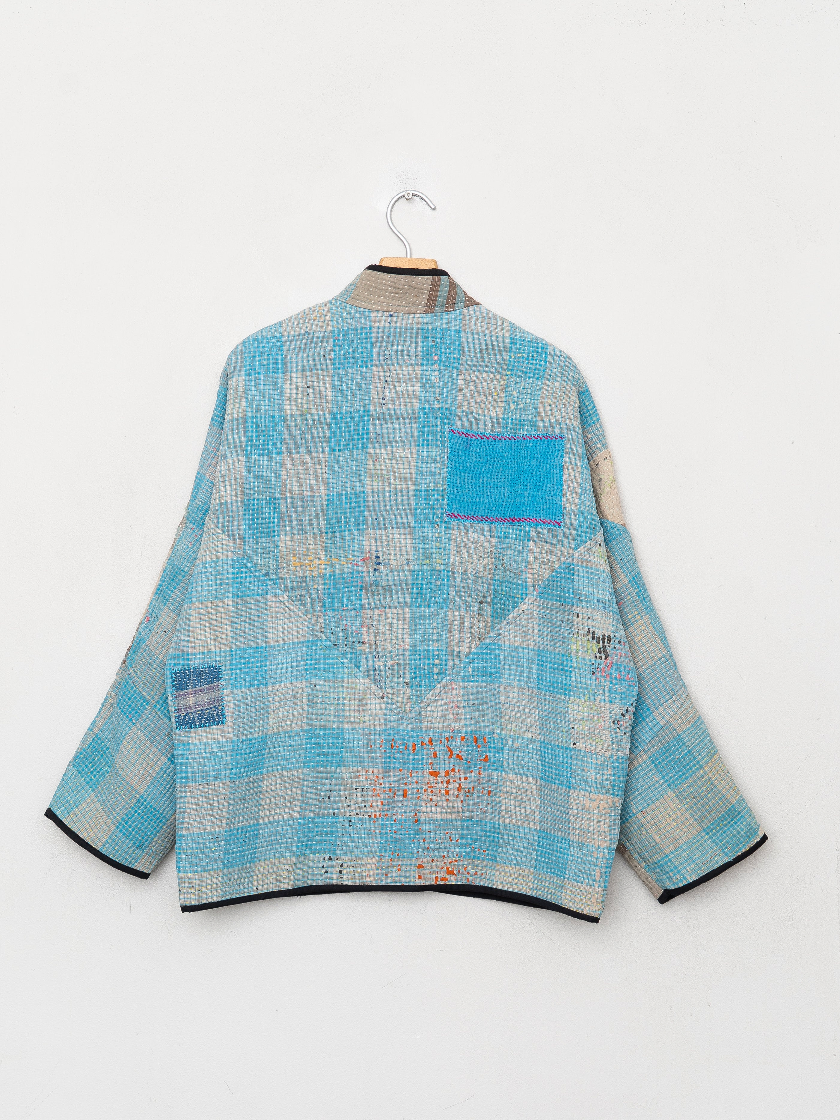 The Ladhiya Quilted Patchwork Kantha Jacket