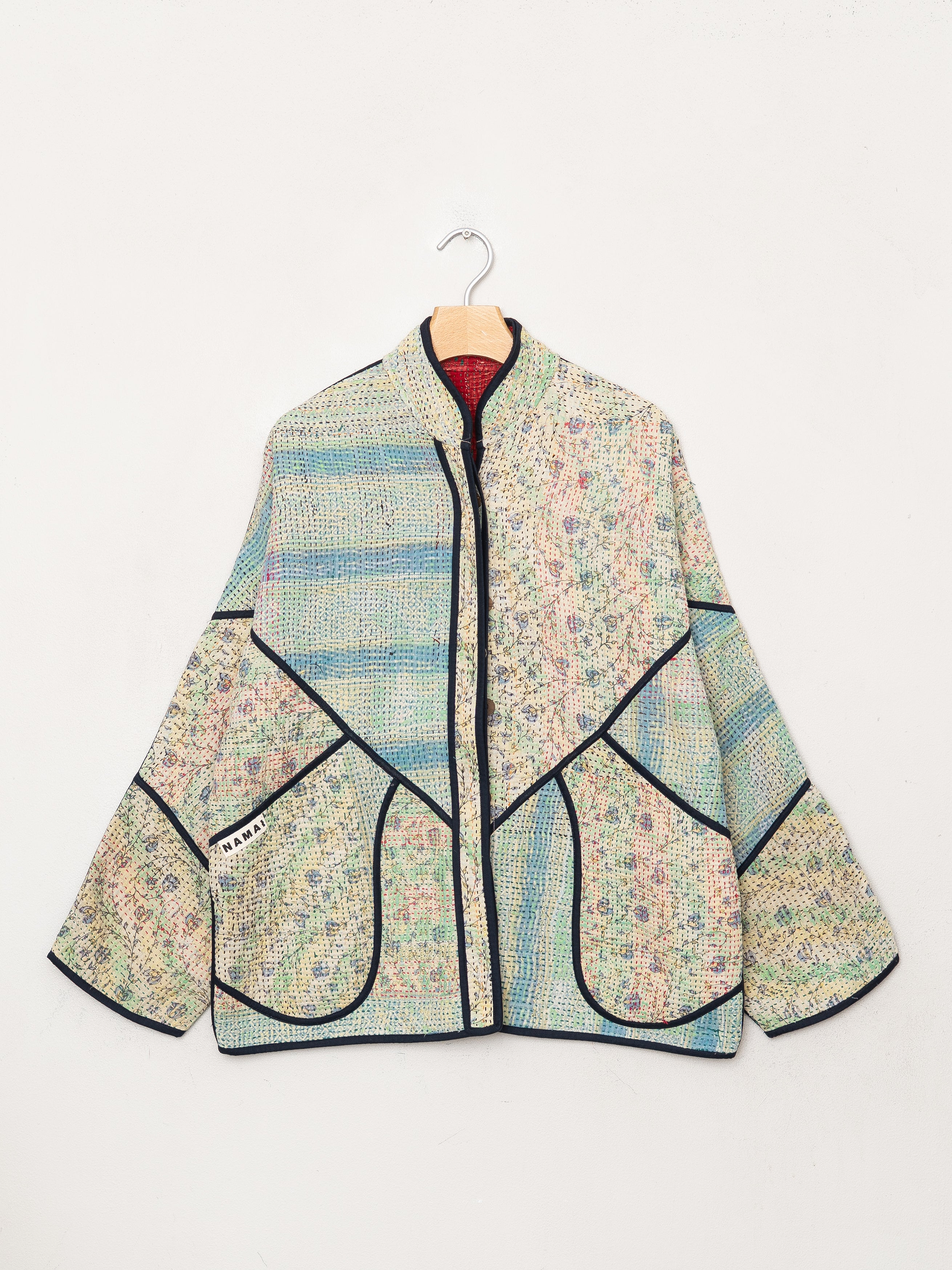 The Ladhiya Quilted Patchwork Kantha Jacket