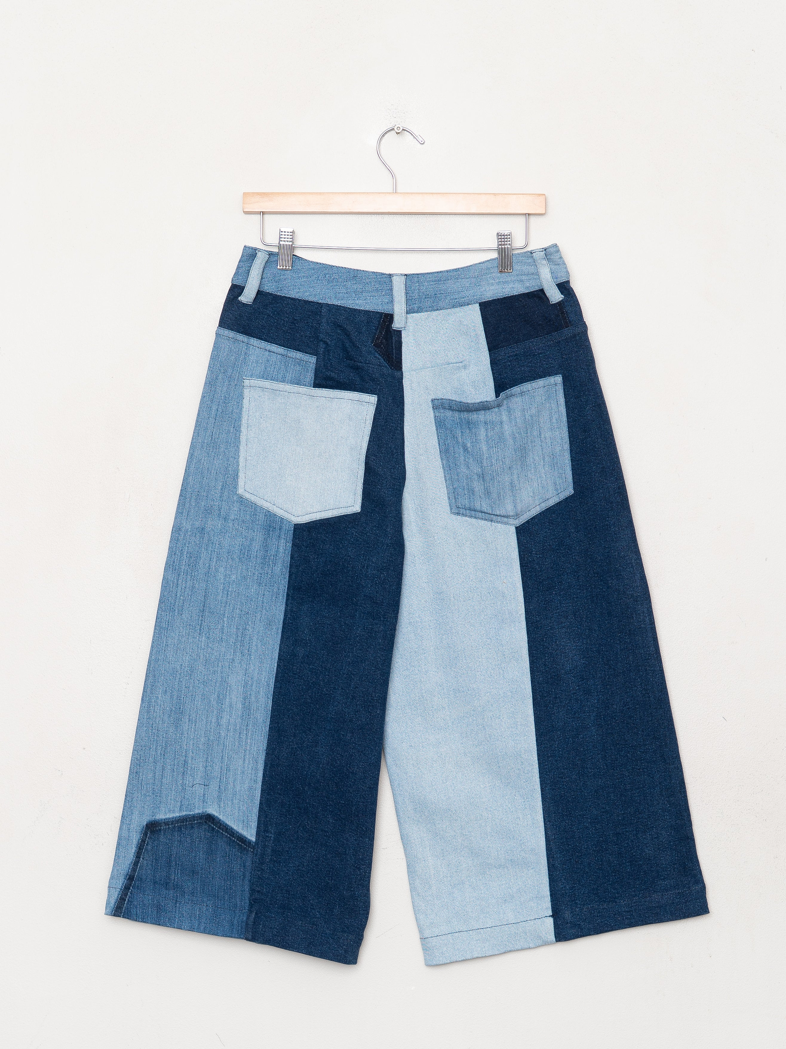 The Bindu Denim Bermuda Culotte Pant - Medium