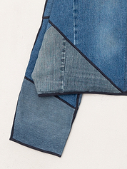 The Kaira Cropped Denim Jacket - Medium