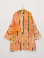The Sai Quilted Patchwork Kantha Coat