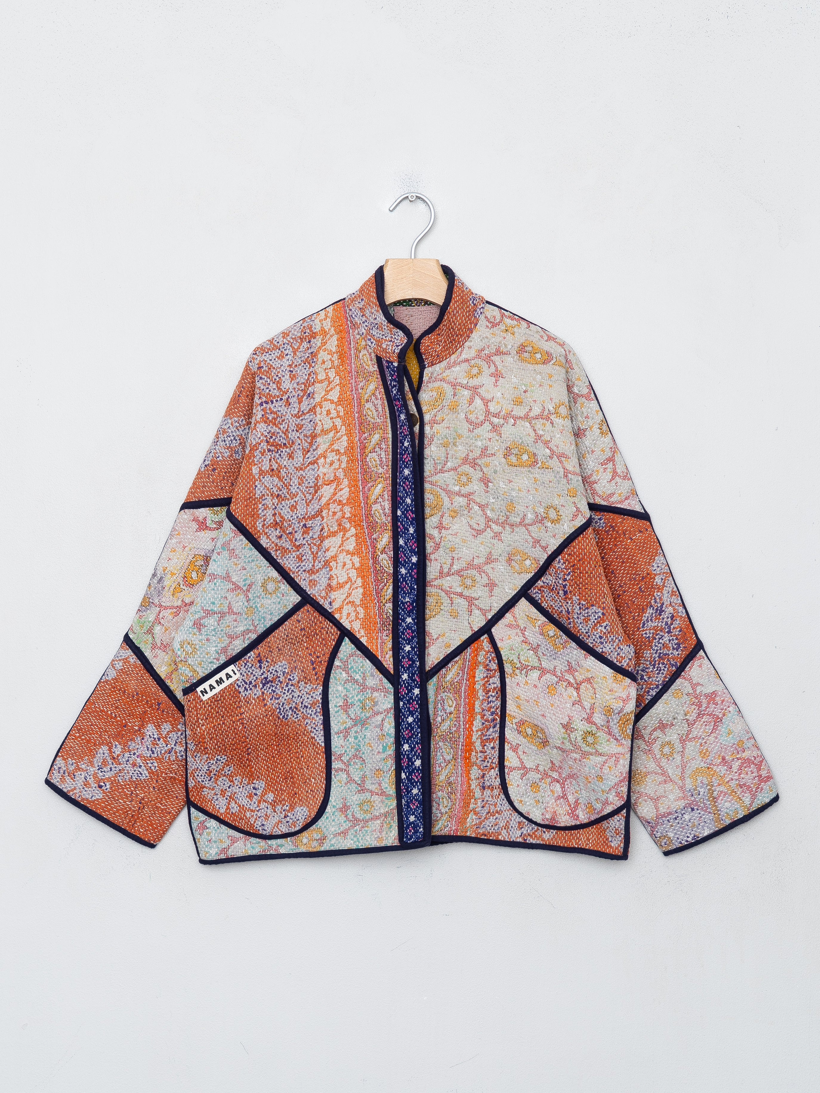 The Ladhiya Quilted Patchwork Kantha Jacket
