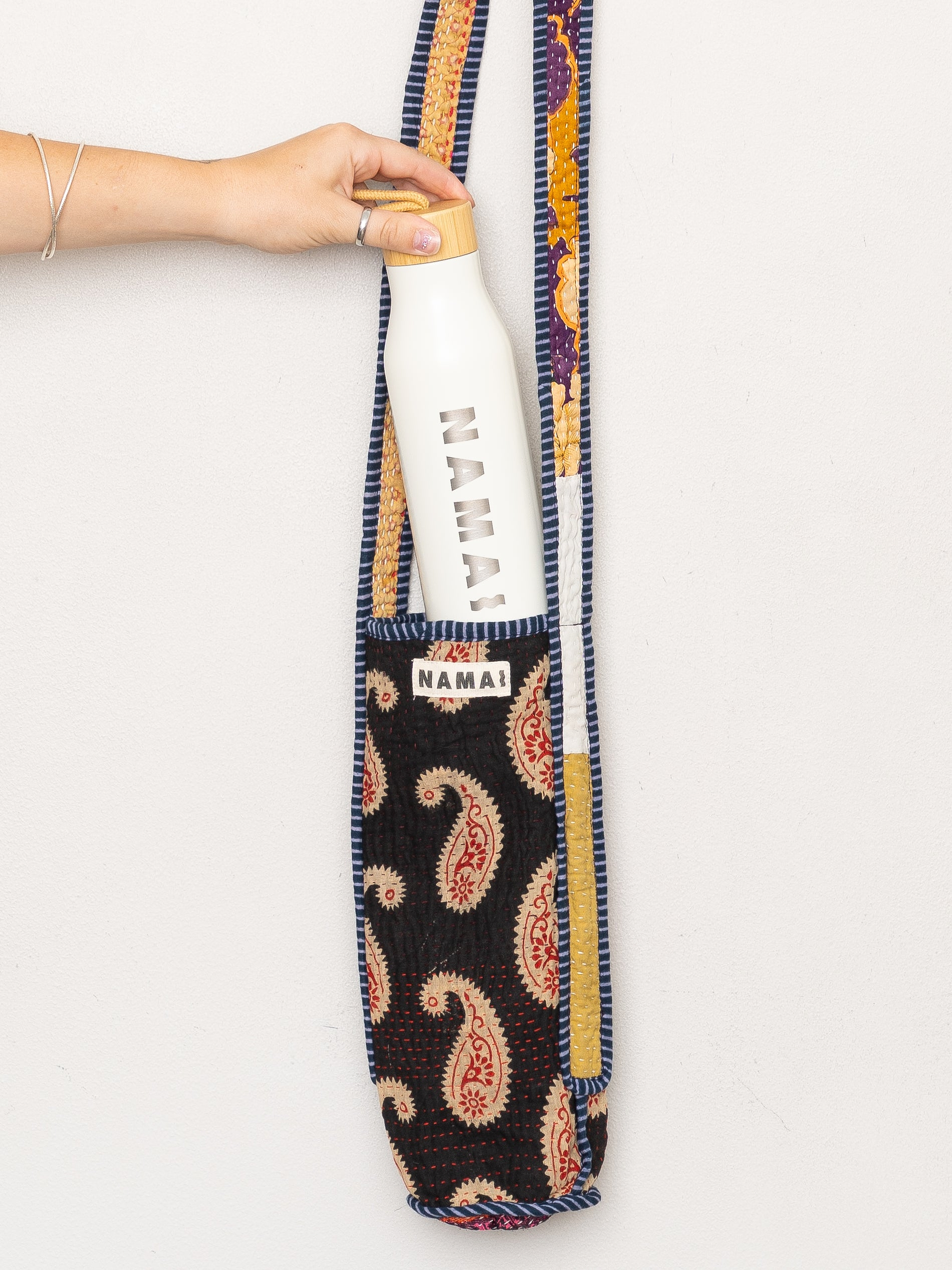 The Lota Quilted Water Bottle Crossbody + NAMAI Water Bottle
