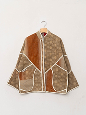 The Ladhiya Quilted Patchwork Kantha Jacket