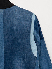 The Veda Denim Bomber Jacket - Small