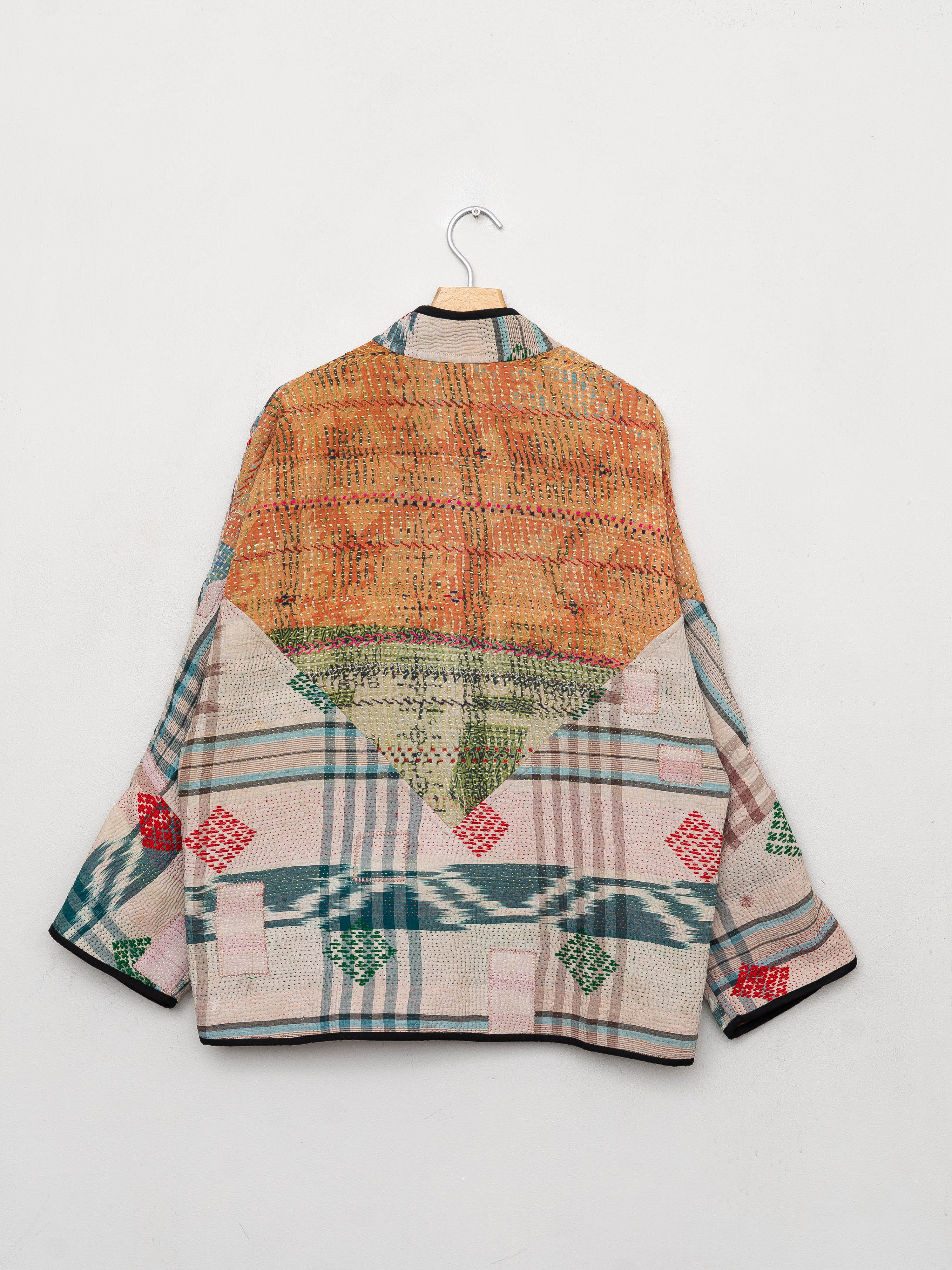 The Ladhiya Quilted Patchwork Kantha Jacket