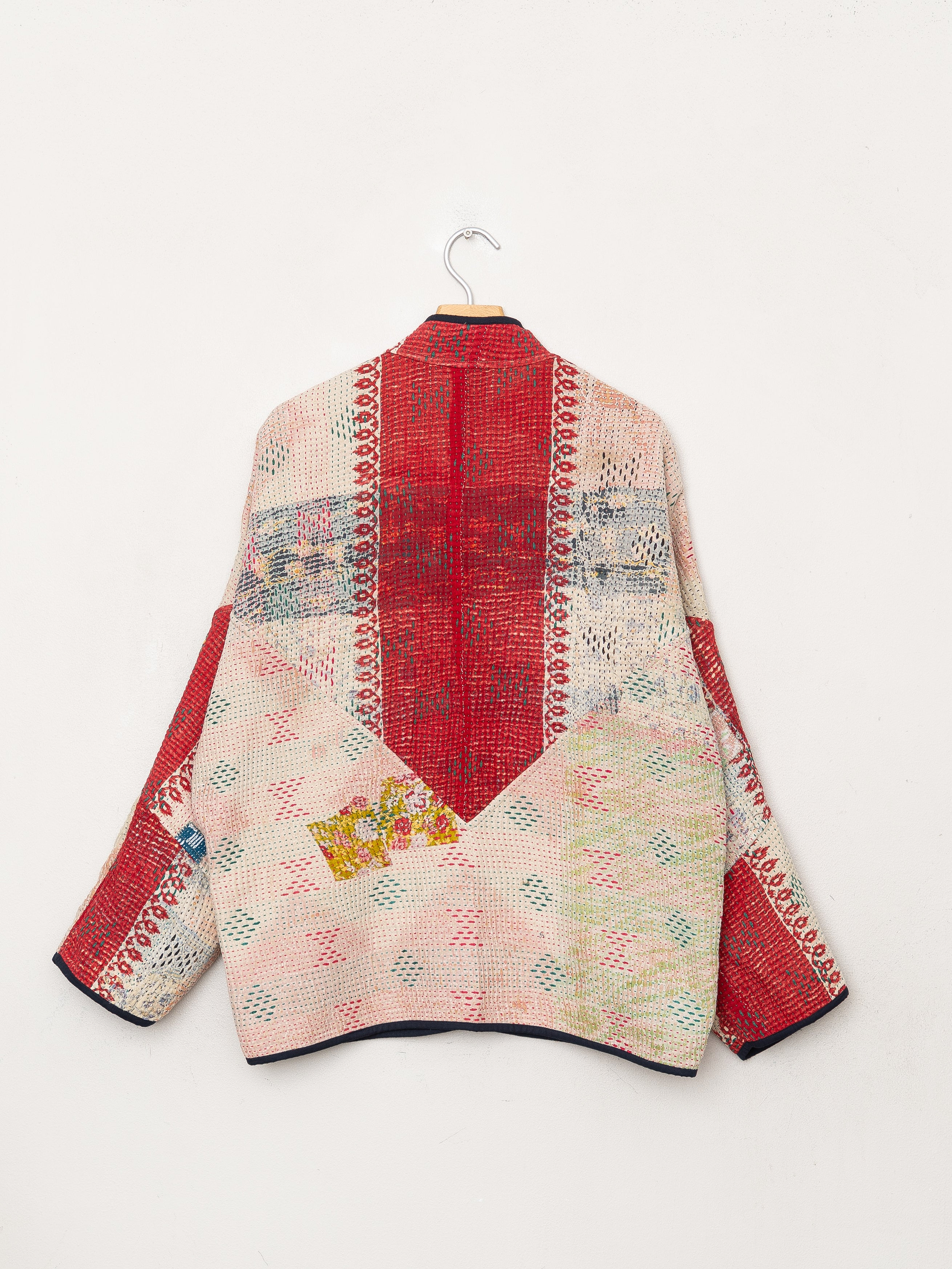 The Ladhiya Quilted Patchwork Kantha Jacket