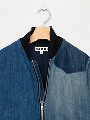 The Veda Denim Bomber Jacket - Small