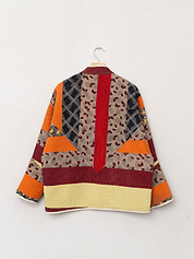 The Ladhiya Quilted Patchwork Kantha Jacket
