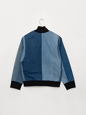 The Veda Denim Bomber Jacket - Small