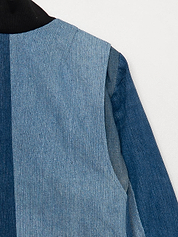 The Veda Denim Bomber Jacket - Small