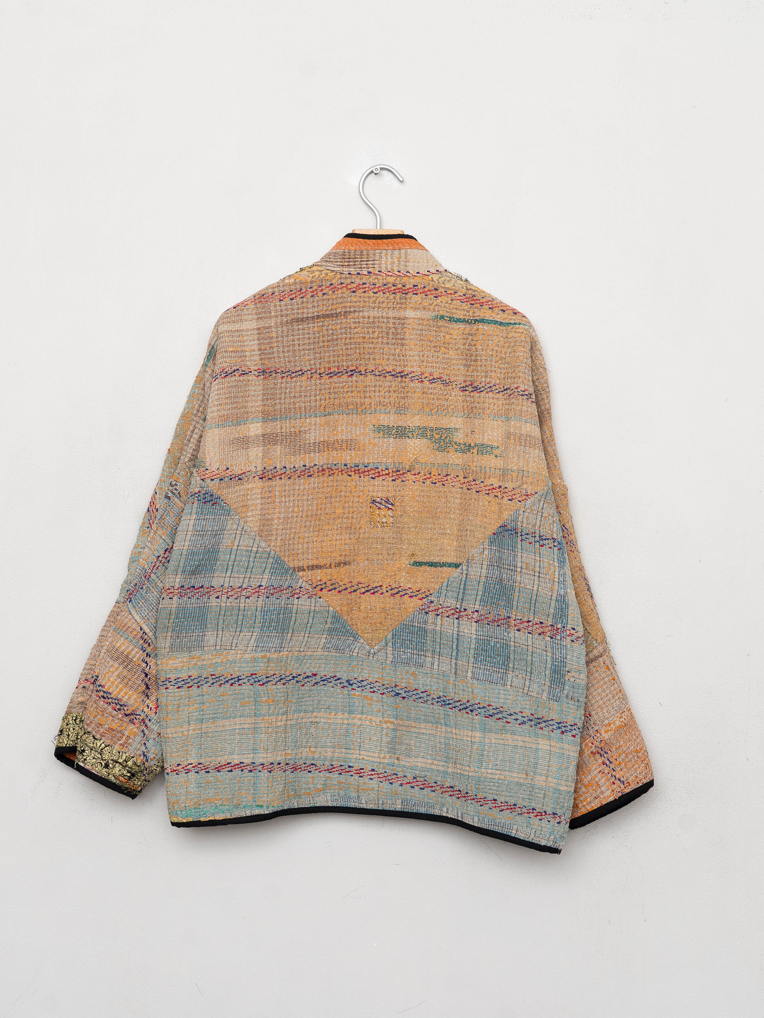 The Ladhiya Quilted Patchwork Kantha Jacket