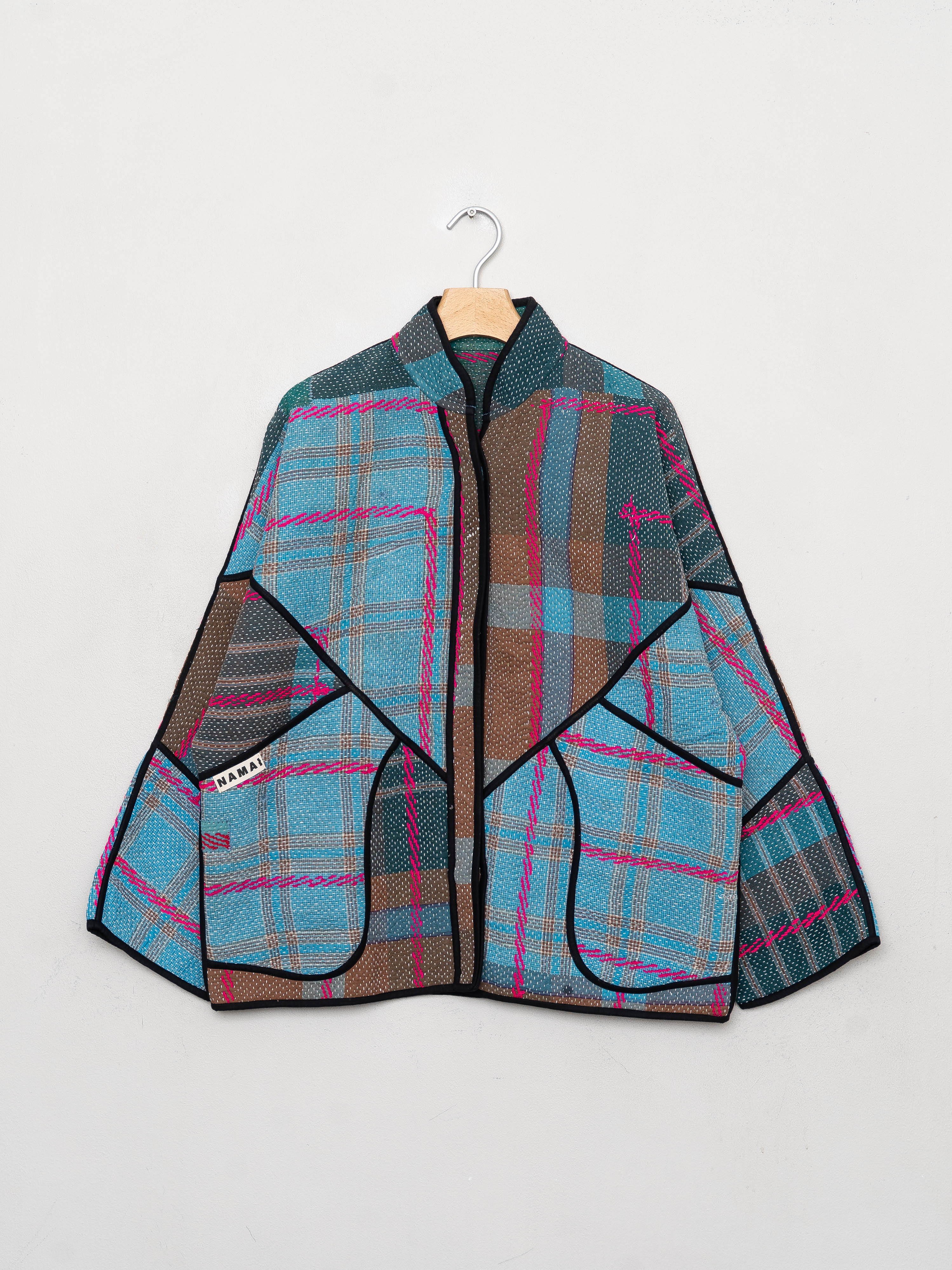 The Ladhiya Quilted Patchwork Kantha Jacket