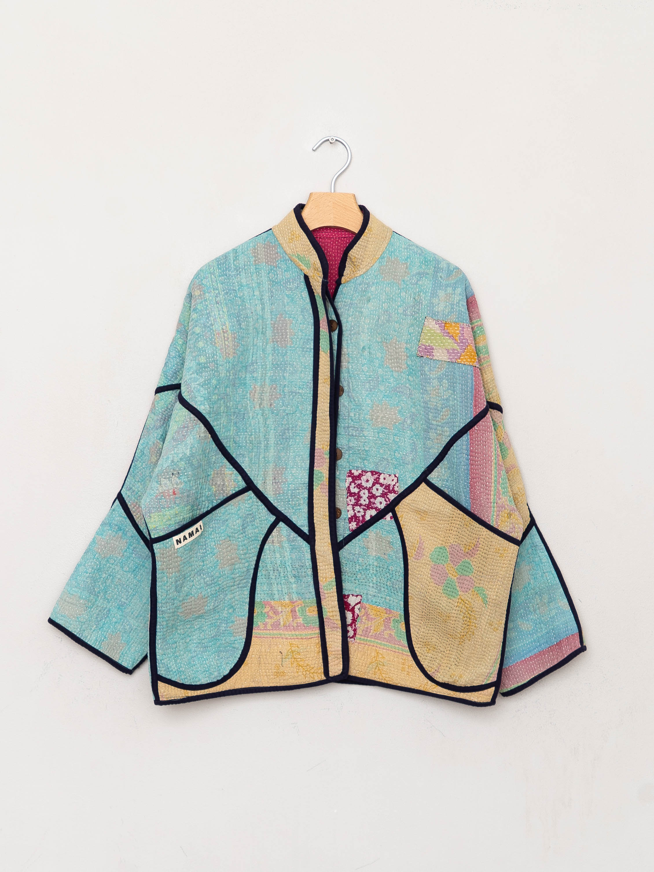 The Ladhiya Quilted Patchwork Kantha Jacket