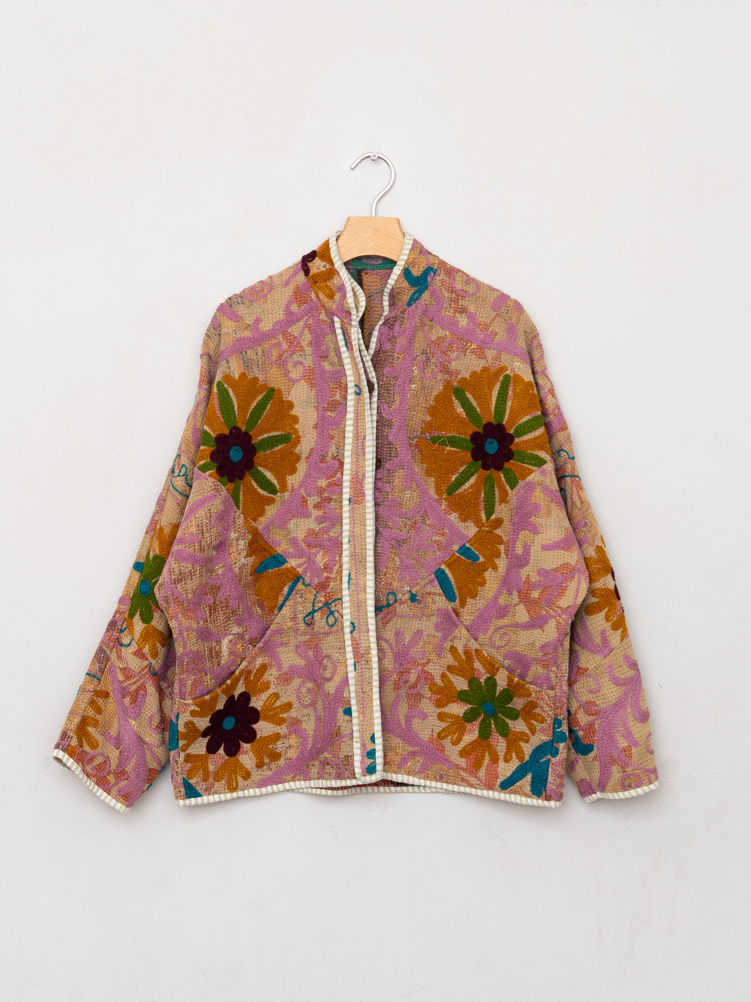 The Ladhiya Suzani Quilted Kantha Jacket