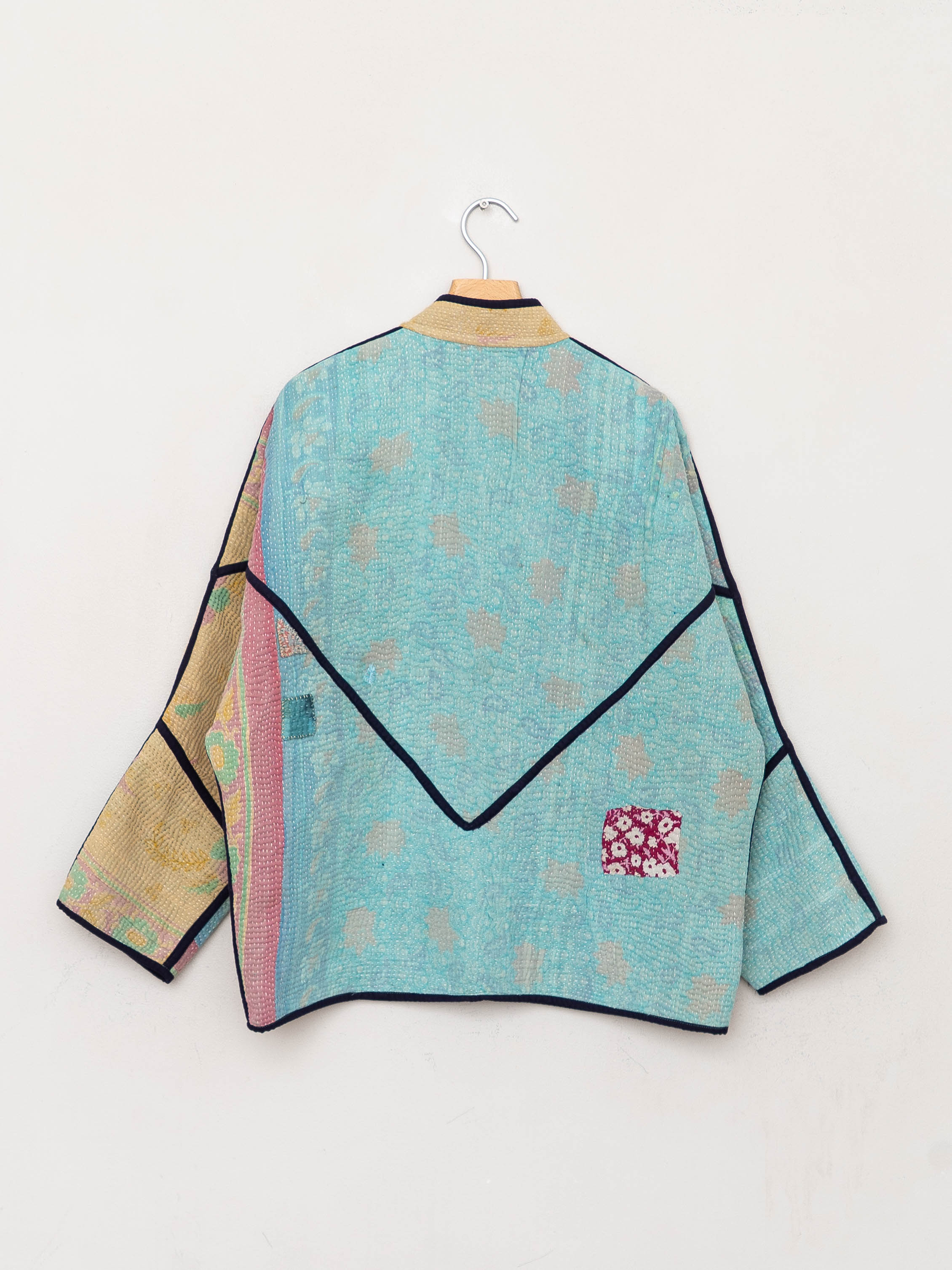 The Ladhiya Quilted Patchwork Kantha Jacket