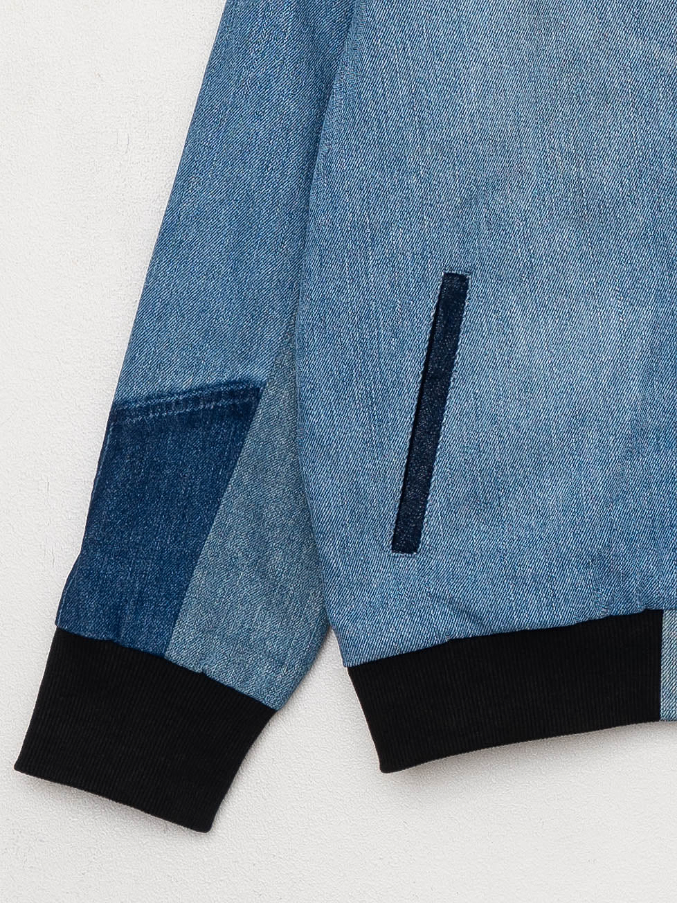 The Veda Denim Bomber Jacket - Small