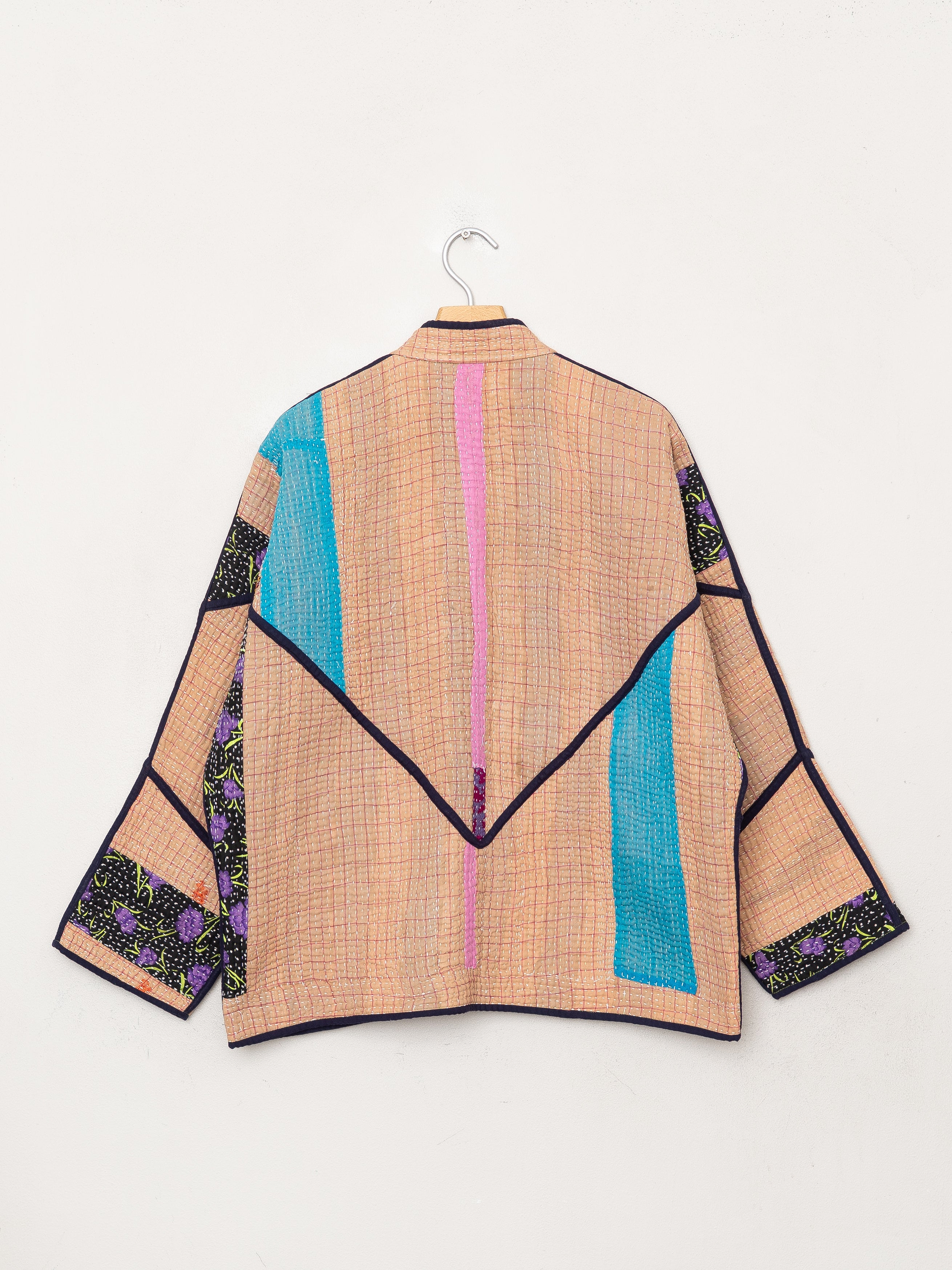 The Ladhiya Quilted Patchwork Kantha Jacket