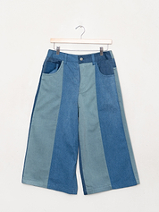 The Bindu Denim Bermuda Culotte Pant - Medium