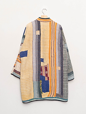 The Sai Quilted Patchwork Kantha Coat