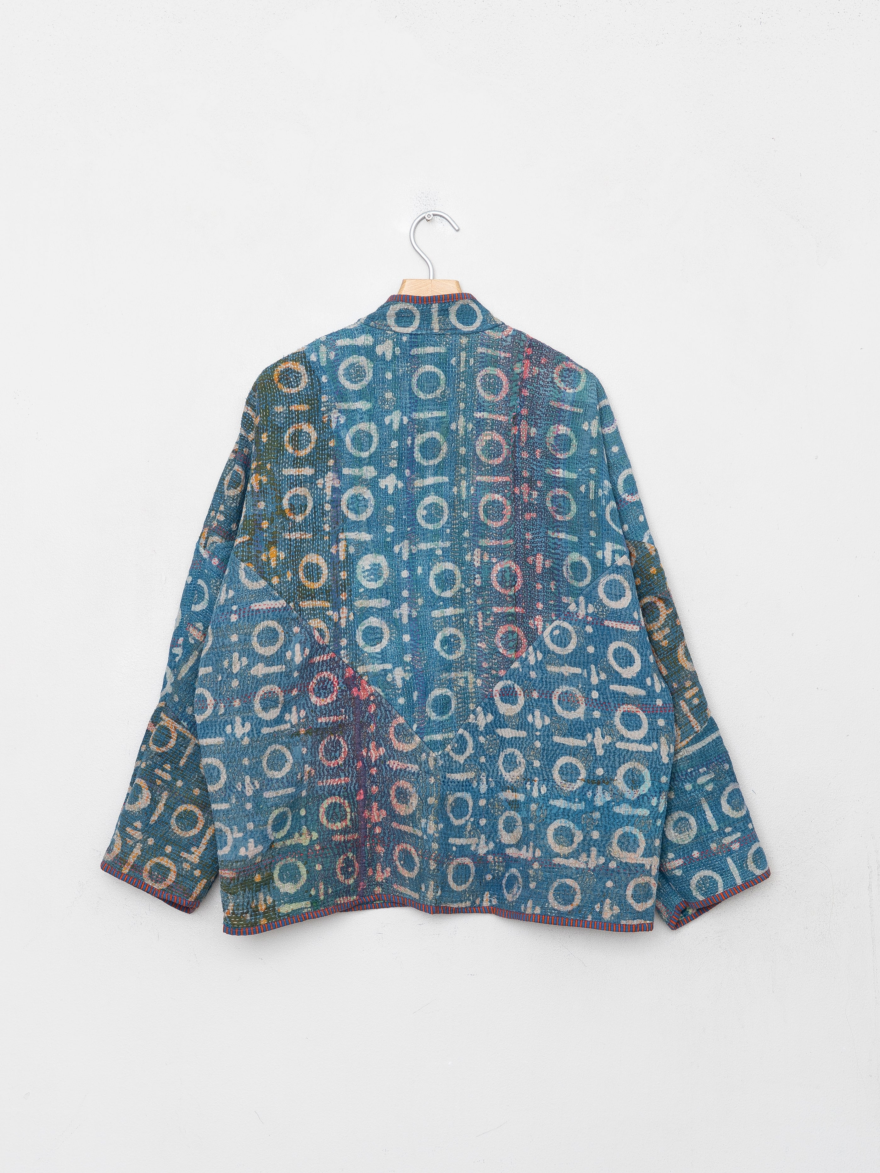 The Ladhiya Quilted Indigo Kantha Jacket