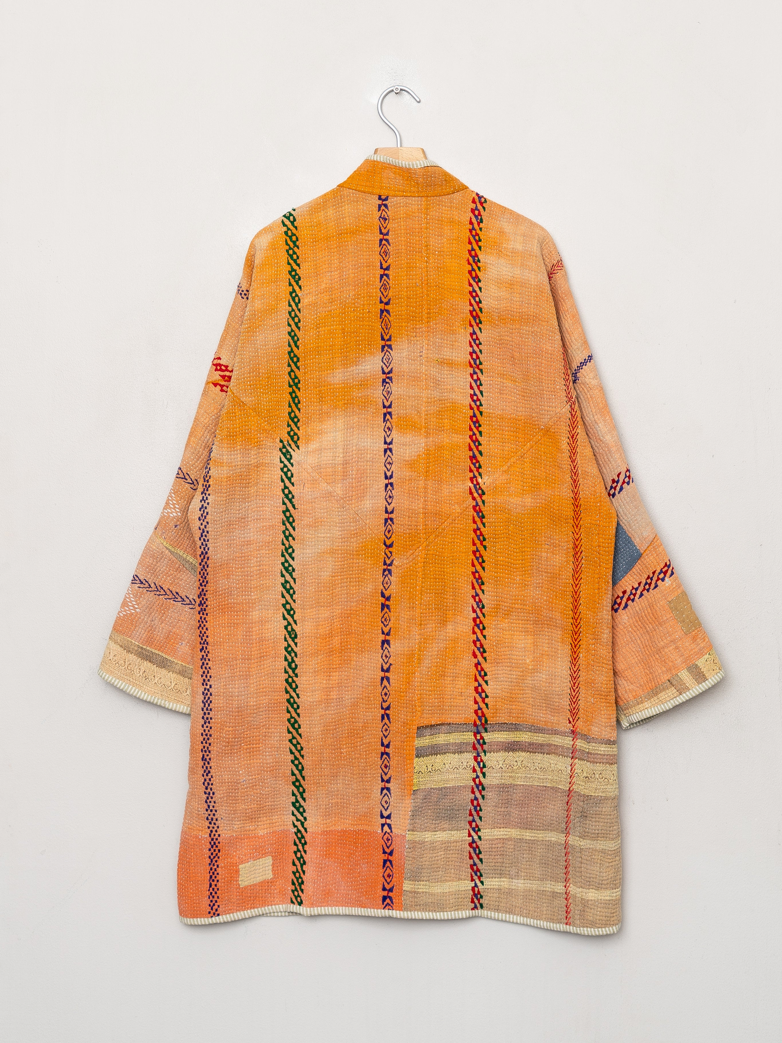 The Sai Quilted Patchwork Kantha Coat