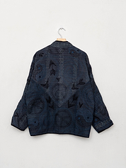 The Ladhiya Quilted Suzani Kantha Jacket