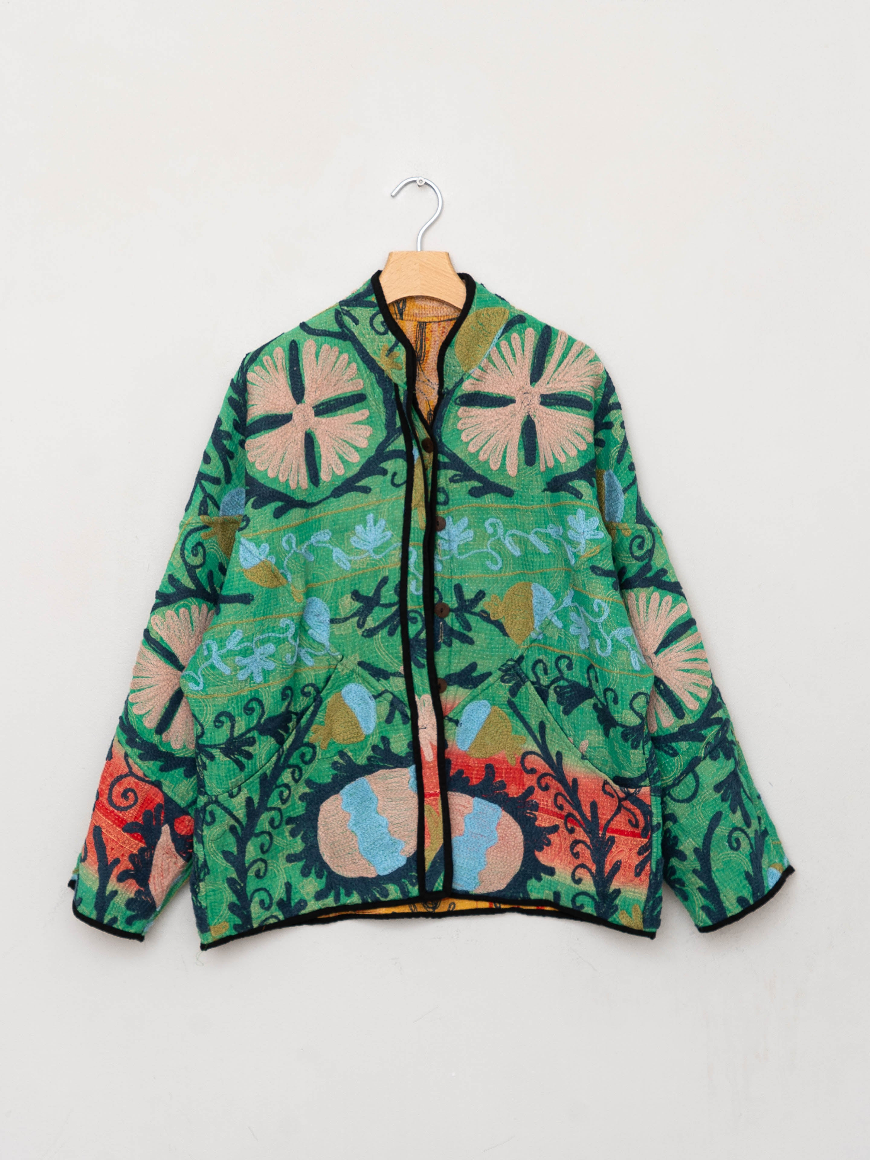 The Ladhiya Suzani Quilted Kantha Jacket