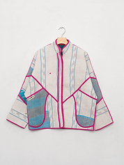 The Ladhiya Quilted Patchwork Kantha Jacket