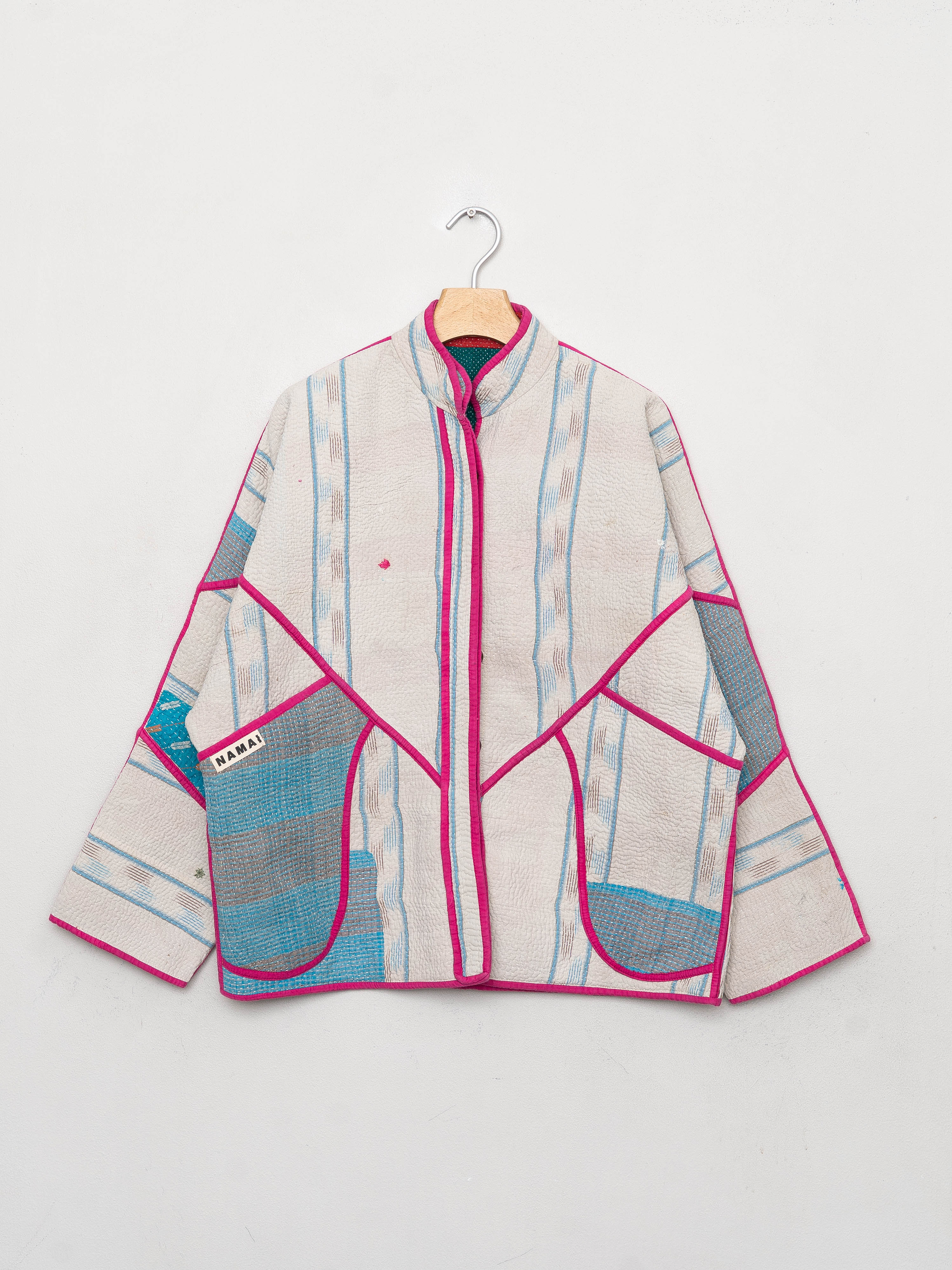 The Ladhiya Quilted Patchwork Kantha Jacket