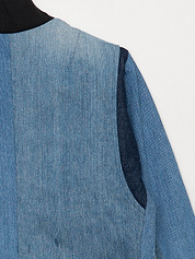 The Veda Denim Bomber Jacket - Small