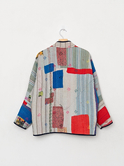 The Ladhiya Quilted Patchwork Kantha Jacket