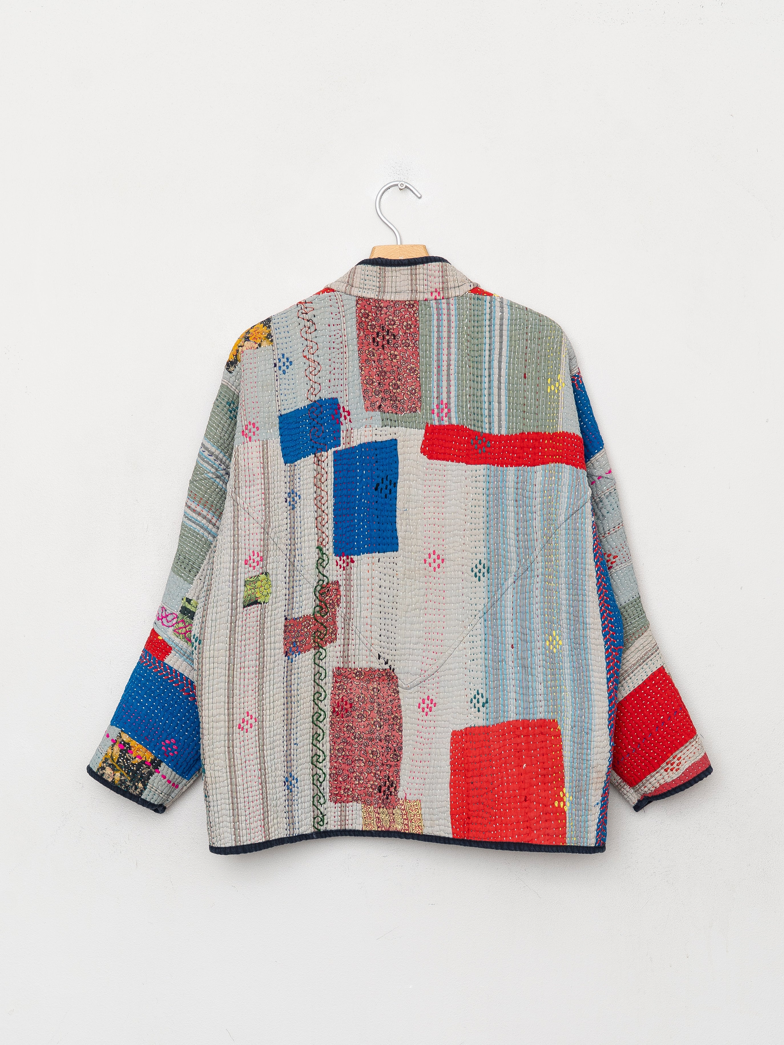 The Ladhiya Quilted Patchwork Kantha Jacket