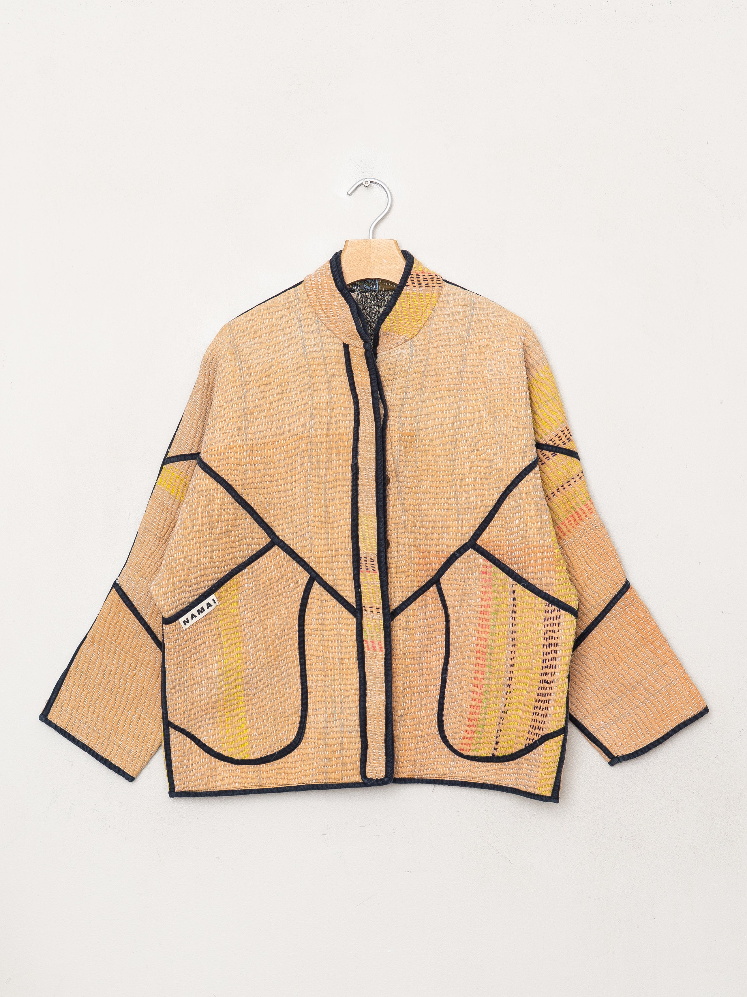 The Ladhiya Quilted Patchwork Kantha Jacket