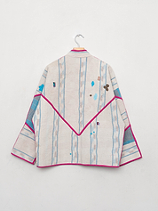 The Ladhiya Quilted Patchwork Kantha Jacket