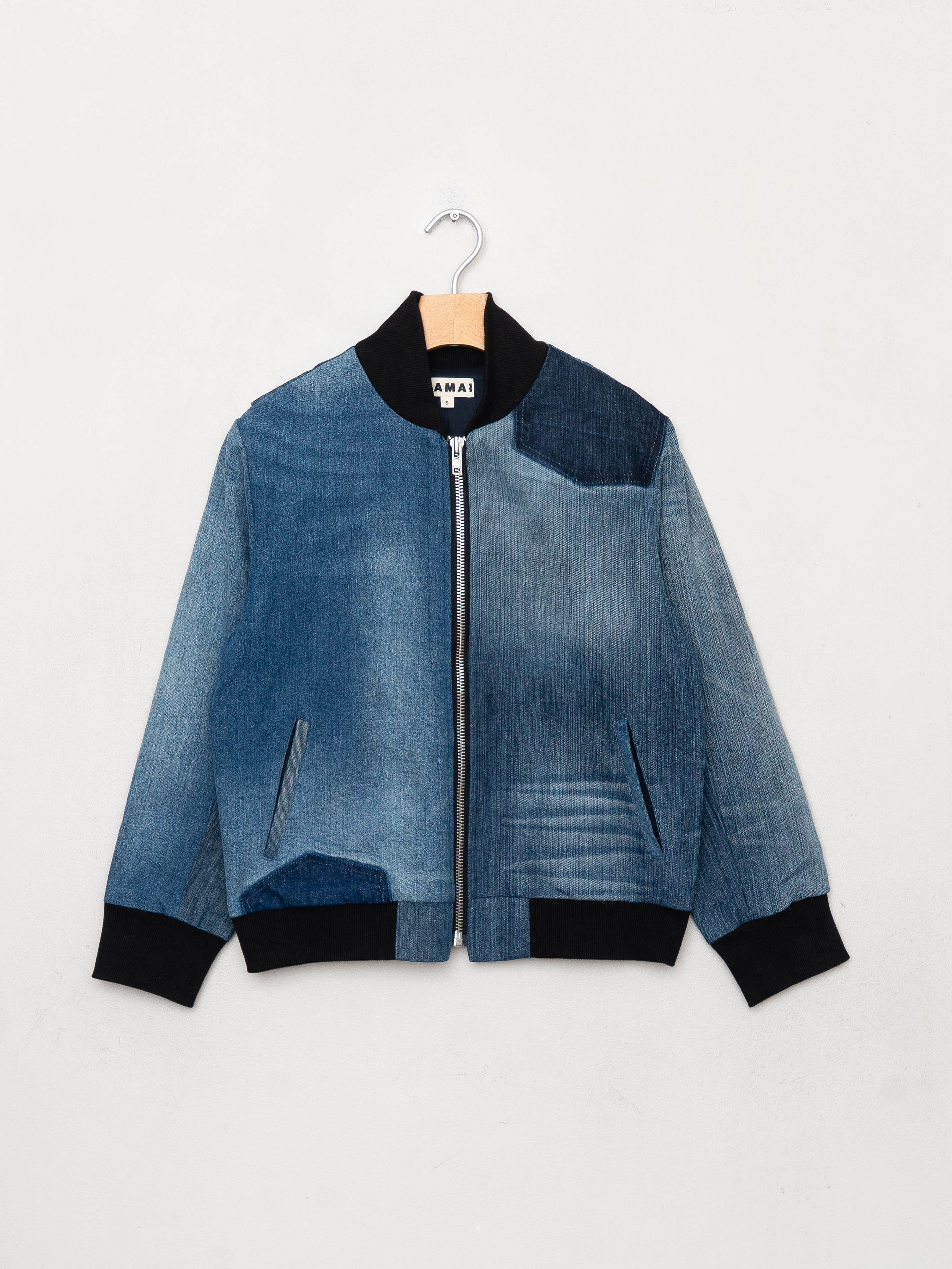 The Veda Denim Bomber Jacket - Small