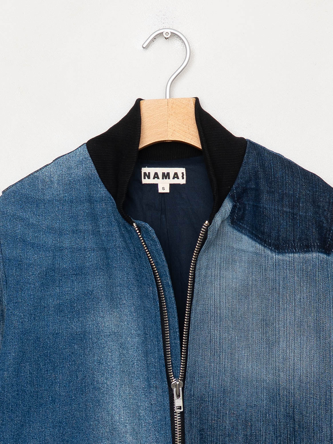 The Veda Denim Bomber Jacket - Small