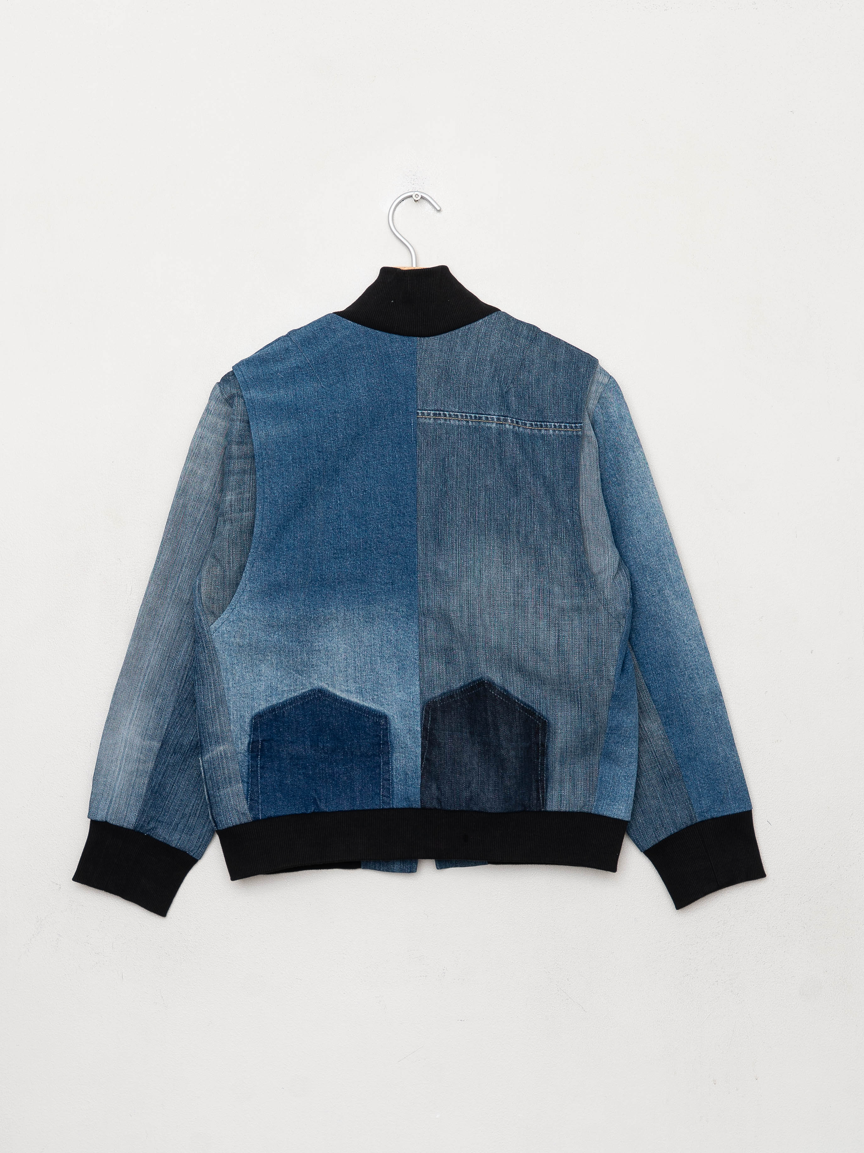 The Veda Denim Bomber Jacket - Small