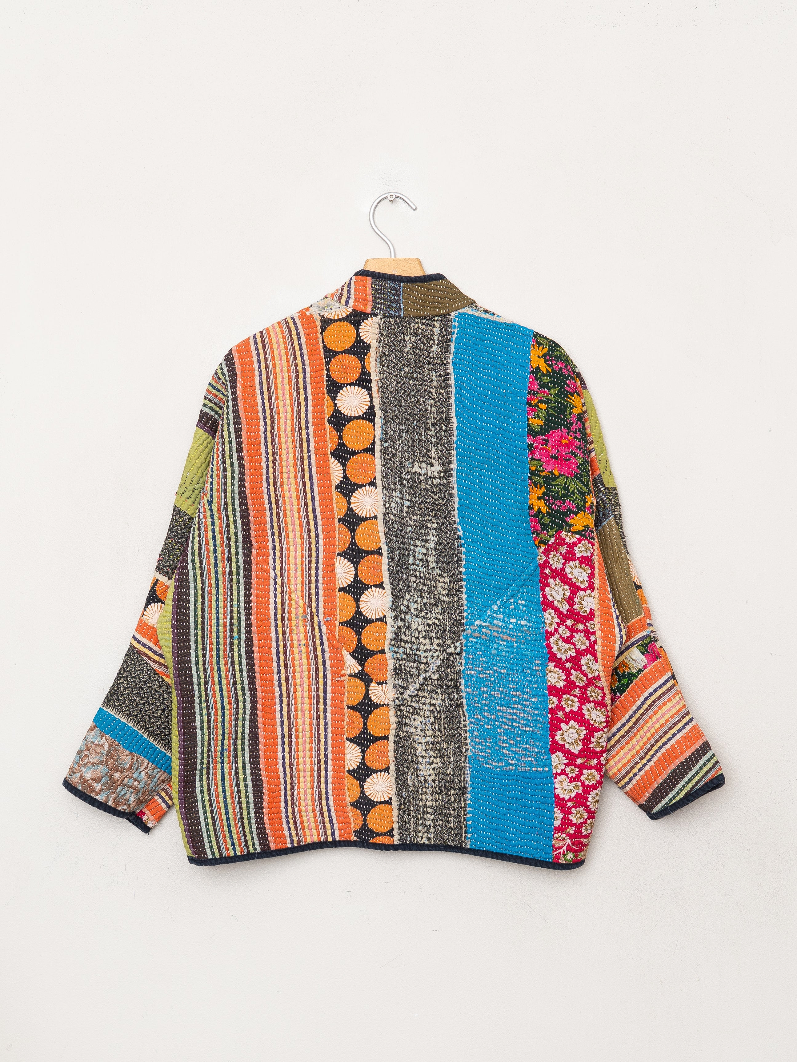 The Ladhiya Quilted Patchwork Kantha Jacket