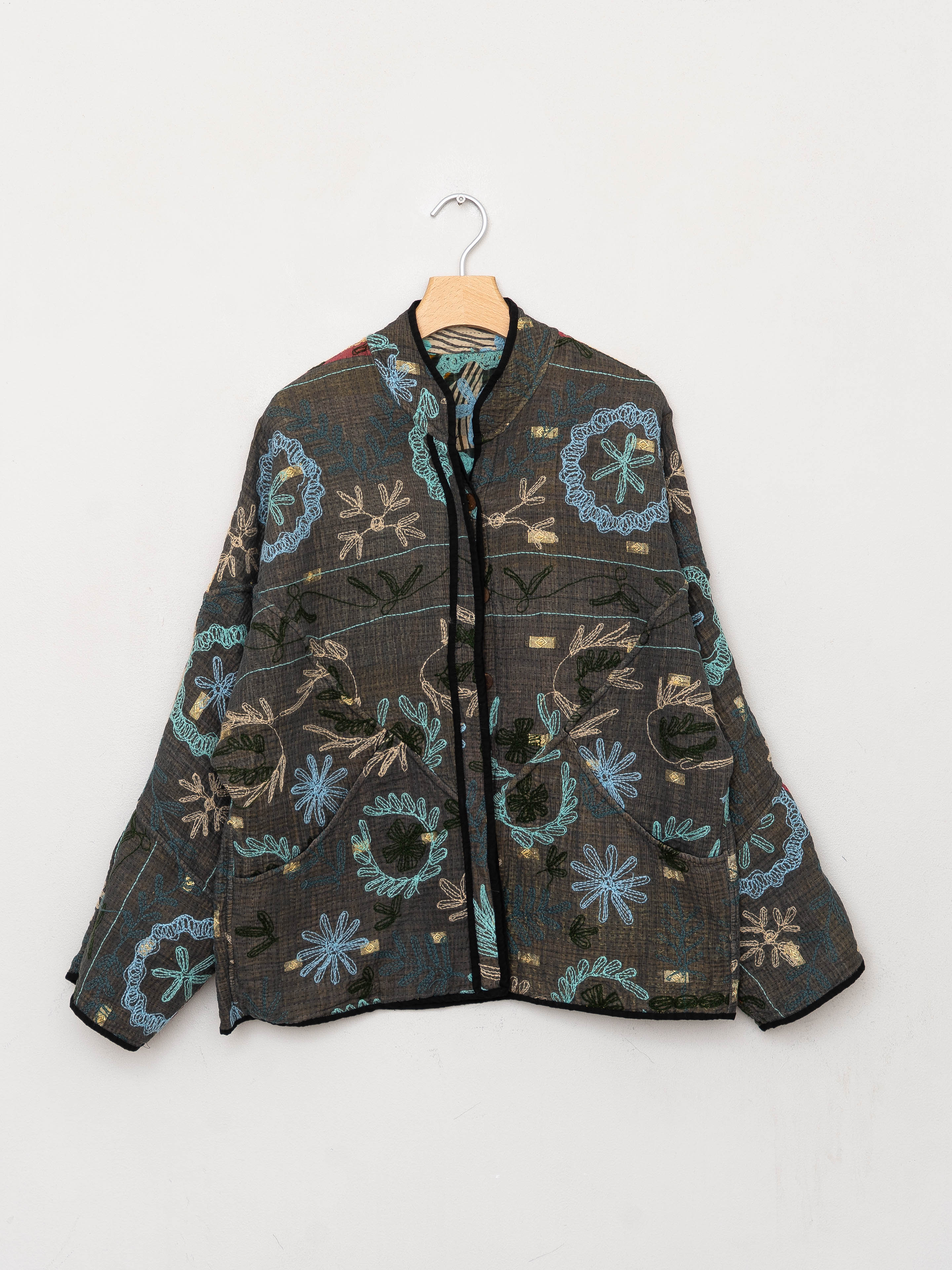 The Ladhiya Suzani Quilted Kantha Jacket