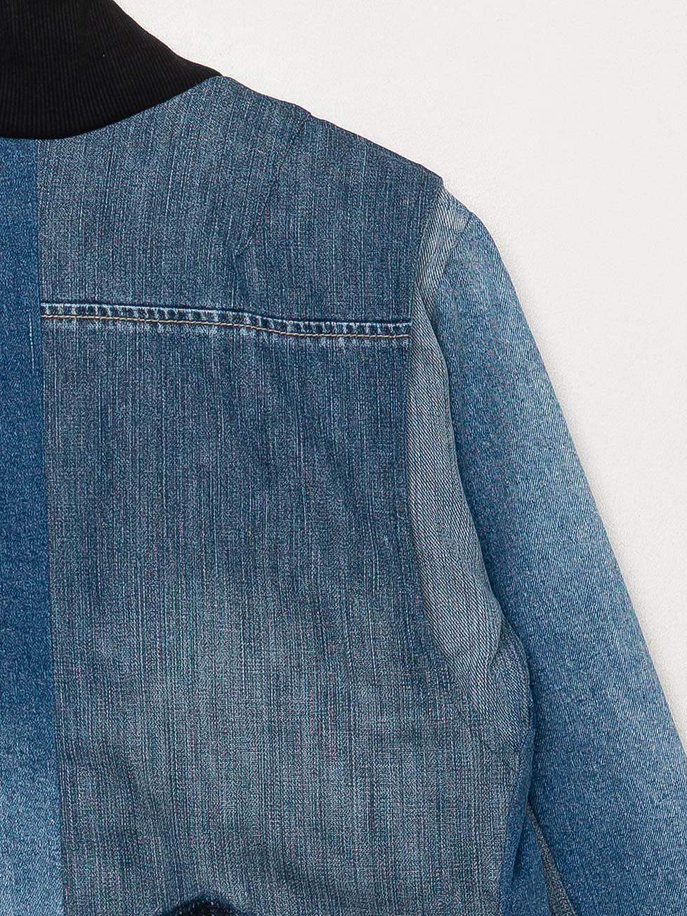 The Veda Denim Bomber Jacket - Small