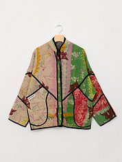 The Ladhiya Suzani Quilted Kantha Jacket