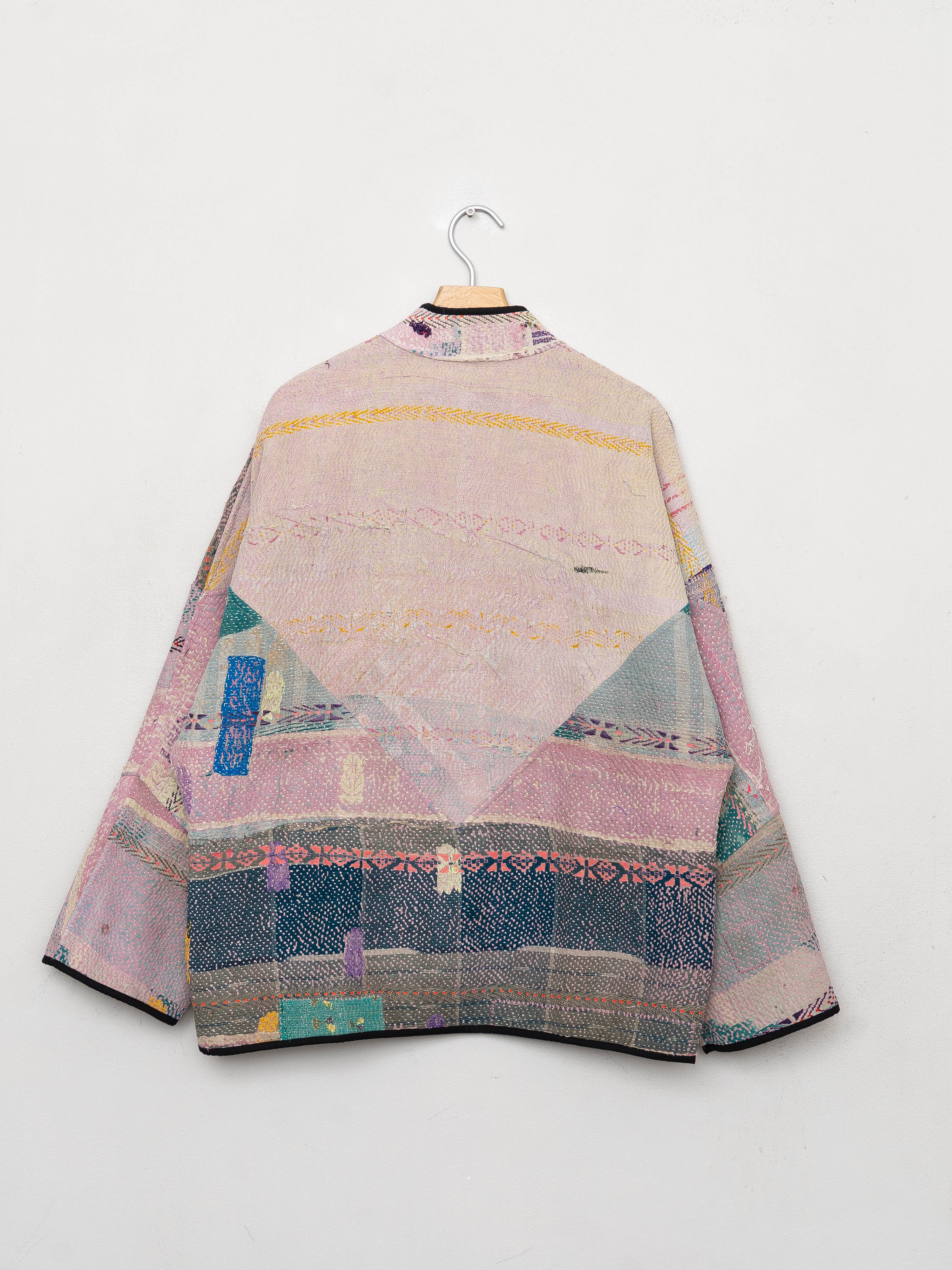 The Ladhiya Quilted Patchwork Kantha Jacket
